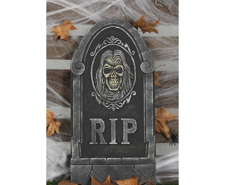 NAGROBEK "RIP" Z CZASZKĄ 33 X 65 CM
