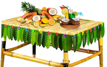 SKIRTING Z LIŚCI PALMOWYCH 275 CM