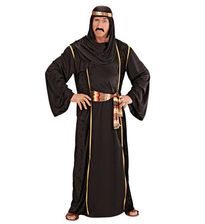 Pk 3 "ARAB SHEIK" 3 colors ass. (robe, over-robe, belt, turban)