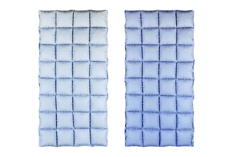 BALON FOLIOWY KURTYNA NIEBIESKIE OMBRE 72 X 143 CM