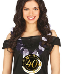 NASZYJNIK KWIATY HAWAJSKIE 40 URODZINY