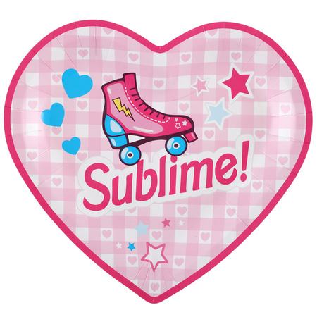 TALERZYKI PAPIEROWE GIRLY 22,5 X X20 CM 10 SZT.