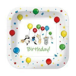 TALERZYKI PAPIEROWE BALLOONS 23 CM 10 SZT.