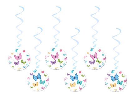 ŚWIDERKI MOTYLKI 6 SZT