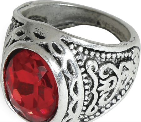 PIERŚCIONEK CZERWONY RUBIN 