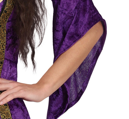 STRÓJ DAMSKI ŚREDNIOWIECZNA DAMA FIOLETOWA 