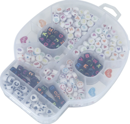 ZESTAW 270 CZĘŚCI BRANSOLETKI NA HALLOWEEN DIY