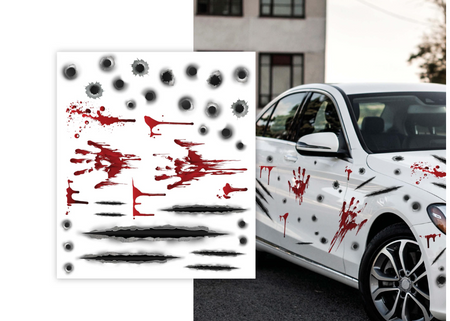 NAKLEJKI NA SAMOCHÓD HALLOWEEN 