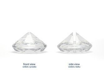 STOJAK NA WIZYTÓWKI DIAMENT BEZBARWNY