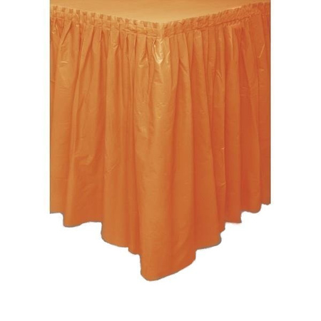 SKIRTING POMARAŃCZOWY FALBANA NA STÓŁ