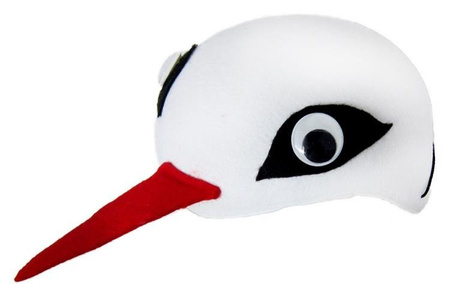 ZESTAW BOCIAN: CZAPKA + PELERYNA Z NAKŁADKAMI 