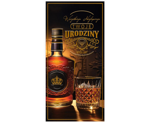 KARTKA URODZINOWA BUTELKA