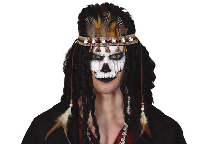 TIARA VOODOO Z PIÓRAMI