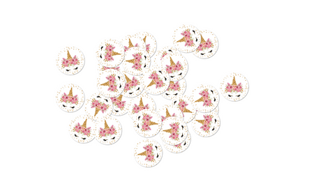 KONFETTI URODZINOWE JEDNOROŻEC 36 SZT