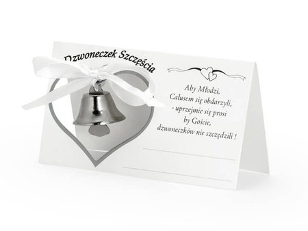 Wizytówki z dzwoneczkami (1 karton / 48 op.) (1 op. / 10 szt.)