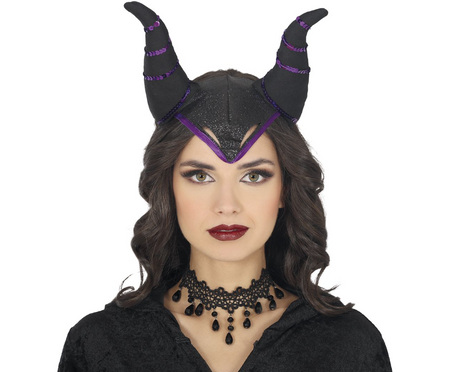 OPASKA ROGI DIABOLINY CZARNO-FIOLETOWA