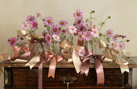 TASIEMKA SATYNOWA BRUDNY RÓŻ 50MM 25M