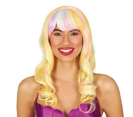 PERUKA DAMSKA BLOND PASEMKA 