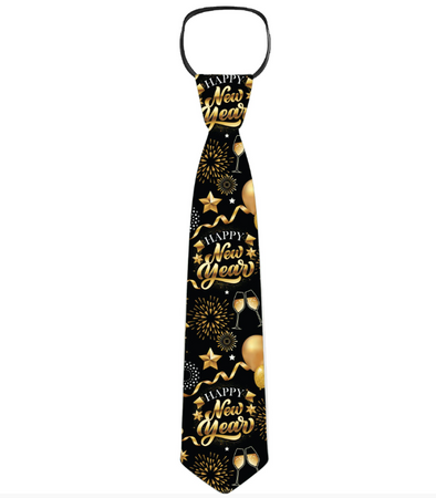KRAWAT NA GUMCE 45 CM HAPPY NEW YEAR