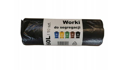 WORKI NA ŚMIECI 60L 10 SZT.