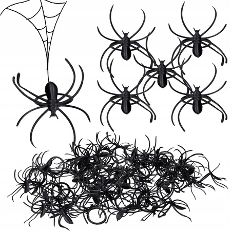 SZTUCZNE PAJĄKI 50szt. 3cm