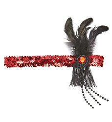 OPASKA RETRO Z BROSZKĄ CZERWONA