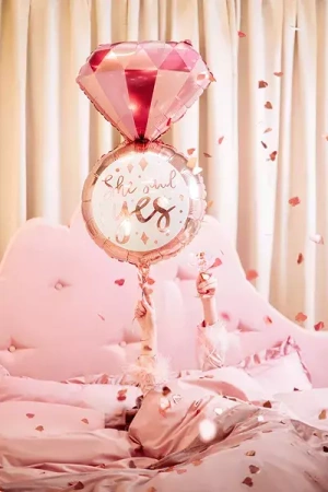 BALON FOLIOWY PIERŚCIONEK