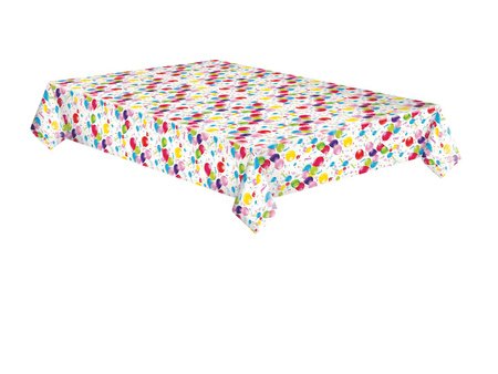 OBRUS PAPIEROWY KOLOROWE BALONY 120 X 180 CM 