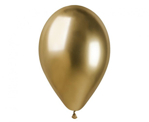 BALONY LATEKSOWE GEMAR 33 cm ZŁOTE 5 szt. GLOSSY