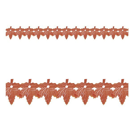 DEKORACYJNA GIRLANDA LIŚCIE POMARAŃCZOWA 