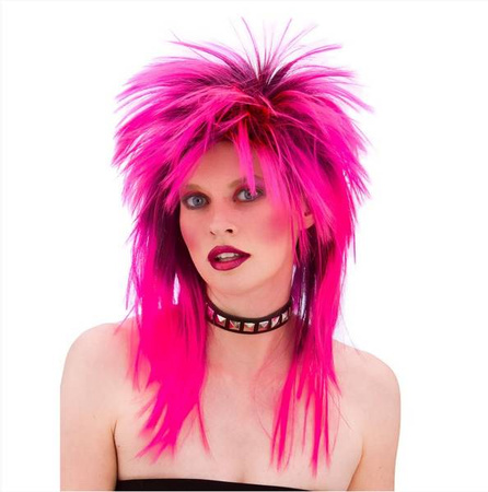 PERUKA PUNK RÓŻ