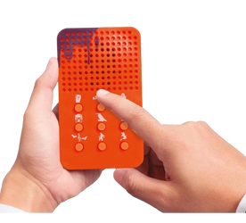 GŁOŚNIK Z PRZERAŻAJĄCYM DŹWIĘKIEM HALLOWEEN POMARAŃCZOWY