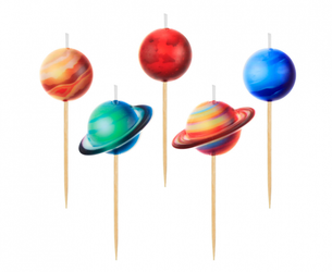 ŚWIECZKI KOSMOS PLANETY 5 SZT