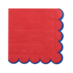 SERWETKI KOKTAJLOWE DOLCE VITA CZERWONE 25 CM 12 SZT