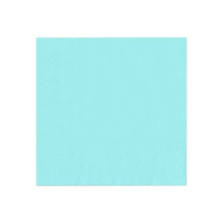 SERWETKI TURKUSOWE 33 CM 10 SZT.