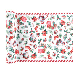 BIEŻNIK ŚWIĄTECZNY SANTA CLAUS 28 X 250 CM