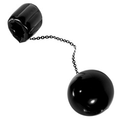 DMUCHANA KULA U NOGI WIĘŹNIA  18CM