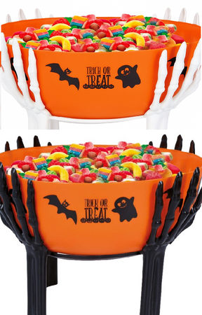 HALLOWEENOWA MISKA Z PODSTAWKĄ 26 X 18 CM