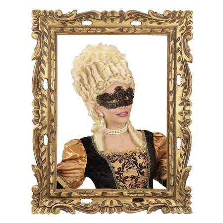 MASKA ANTYCZNA CZARNO-ZŁOTA