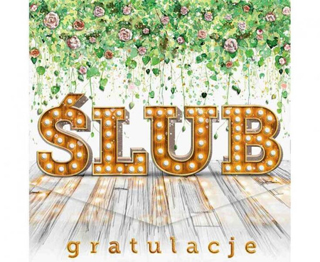 KARTKA Z OKAZJI ŚLUBU GRATULACJE