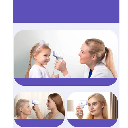 TERMOMETR BEZDOTYKOWY NA PODCZERWIEŃ Z BATERIAMI 