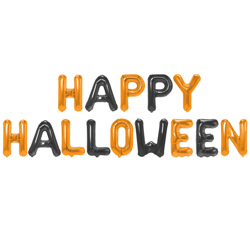 BALON FOLIOWY NAPIS HAPPY HALLOWEEN
