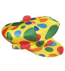 BERET KLAUNA W GROSZKI XL