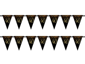 BANER GIRLANDA PAPIEROWA 40 URODZINY 5 M