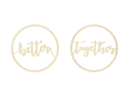 Zawieszki na krzesło Better Together, 28cm (1 karton / 10 op.) (1 op. / 2 szt.)