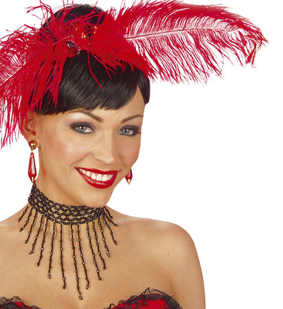 NASZYJNIK RETRO CZARNY CHOKER 