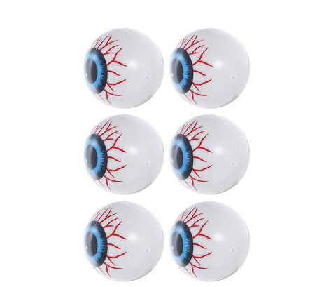 KRWAWE OCZY 6 SZTUK HALLOWEEN