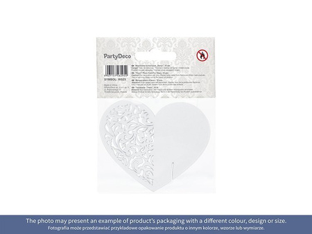 Wizytówki na kieliszki okrągłe, biały, 7,5cm (1 karton / 50 op.) (1 op. / 10 szt.)