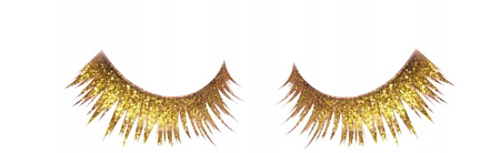 SZTUCZNE RZĘSY ZŁOTE