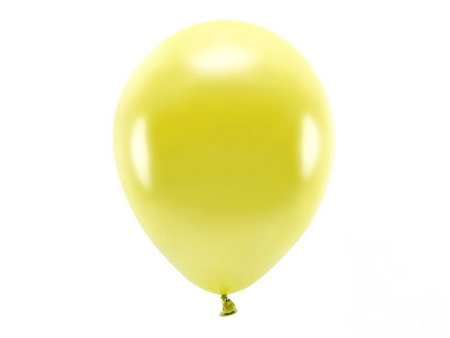 BALONY ECO 30 cm METAL ŻÓŁTY 10 szt